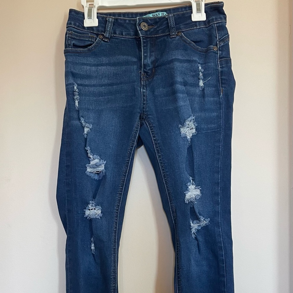 Cuffed Blue Jeans